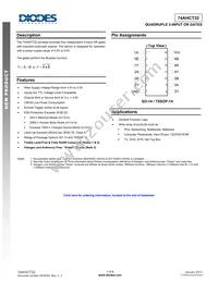 74AHCT32S14-13 Datasheet Cover