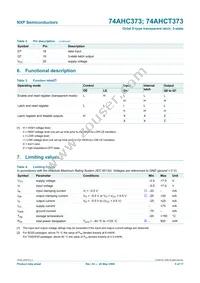 74AHCT373PW Datasheet Page 6