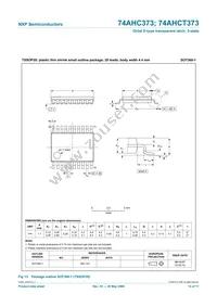 74AHCT373PW Datasheet Page 15