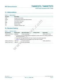 74AHCT373PW Datasheet Page 16