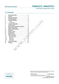 74AHCT373PW Datasheet Page 18