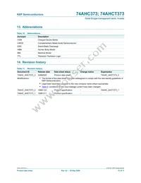 74AHCT373PW Datasheet Page 15