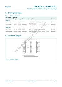74AHCT377PW Datasheet Page 2