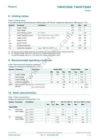 74AHCT3G04DP Datasheet Page 3