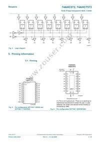 74AHCT573D Datasheet Page 3