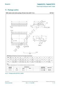 74AHCT573D Datasheet Page 11