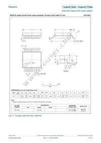 74AHCT594DB Datasheet Page 16