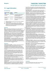 74AHCT594DB Datasheet Page 20