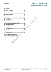 74AHCT594DB Datasheet Page 21