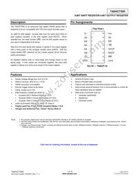 74AHCT595S16-13 Datasheet Cover