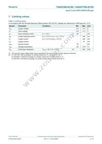 74AHCT86BQ-Q100X Datasheet Page 4