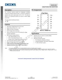 74AHCU04T14-13 Datasheet Cover