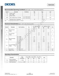 74AHCU04T14-13 Datasheet Page 3