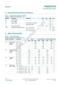 74AHCV17APWJ Datasheet Page 4