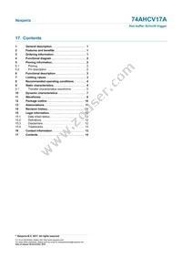 74AHCV17APWJ Datasheet Page 14