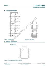 74AHCV244APWJ Datasheet Page 2