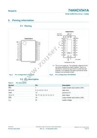 74AHCV541APWJ Datasheet Page 3