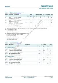 74AHCV541APWJ Datasheet Page 9