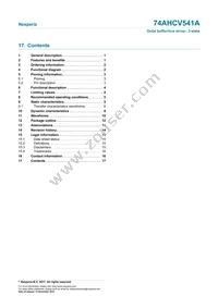 74AHCV541APWJ Datasheet Page 17