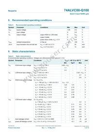 74ALVC00BQ-Q100X Datasheet Page 4