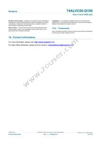 74ALVC00BQ-Q100X Datasheet Page 13