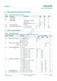 74ALVC00D Datasheet Page 4