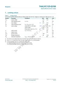74ALVC125BQ-Q100X Datasheet Page 4