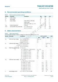 74ALVC125BQ-Q100X Datasheet Page 5