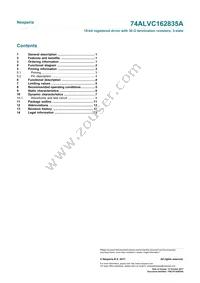 74ALVC162835ADGG Datasheet Page 15