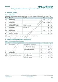 74ALVC162836ADGG Datasheet Page 5