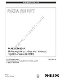 74ALVC16334ADGG:11 Datasheet Cover