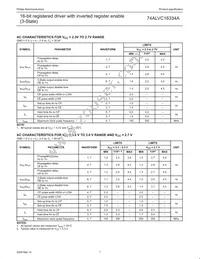 74ALVC16334ADGG:11 Datasheet Page 7