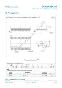 74ALVC164245BQ Datasheet Page 14