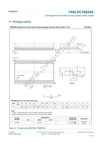 74ALVC16834ADGG Datasheet Page 11