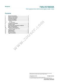 74ALVC16834ADGG Datasheet Page 15