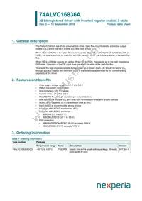 74ALVC16836ADGG:11 Datasheet Cover