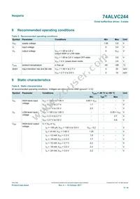 74ALVC244D Datasheet Page 5