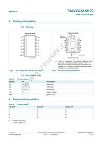 74ALVC32BQ-Q100X Datasheet Page 3