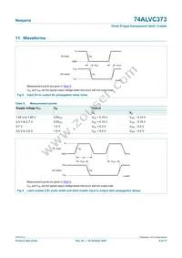 74ALVC373PW Datasheet Page 9