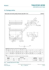 74ALVC541BQ-Q100X Datasheet Page 10