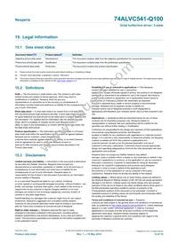 74ALVC541BQ-Q100X Datasheet Page 14