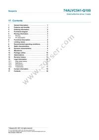 74ALVC541BQ-Q100X Datasheet Page 16