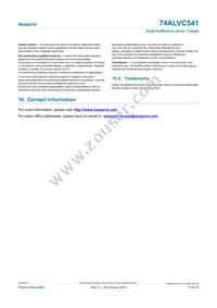 74ALVC541D Datasheet Page 15