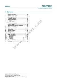 74ALVC541D Datasheet Page 16