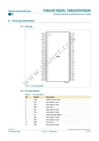 74ALVCH16245DGG:51 Datasheet Page 5