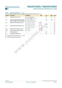 74ALVCH16245DGG:51 Datasheet Page 9