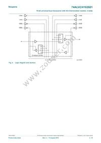 74ALVCH162601DGGS Datasheet Page 3