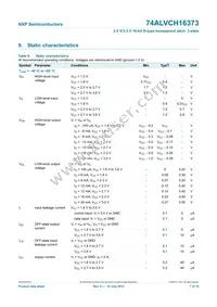 74ALVCH16373DGG:51 Datasheet Page 8