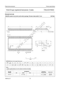 74ALVCH16543DGG:11 Datasheet Page 15