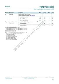 74ALVCH16543DGGS Datasheet Page 9